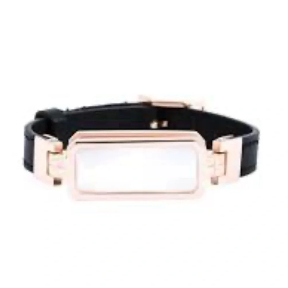 Altruis by Vinaya Wearable Tech / black leather w/black onyx bracelet / brandnew - Picture 6 of 7